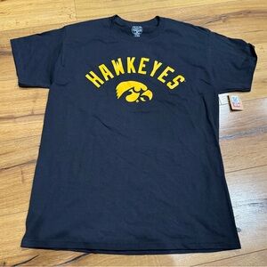 Iowa Hawkeyes Rivalry Threads Black and Yellow Tee NWT M